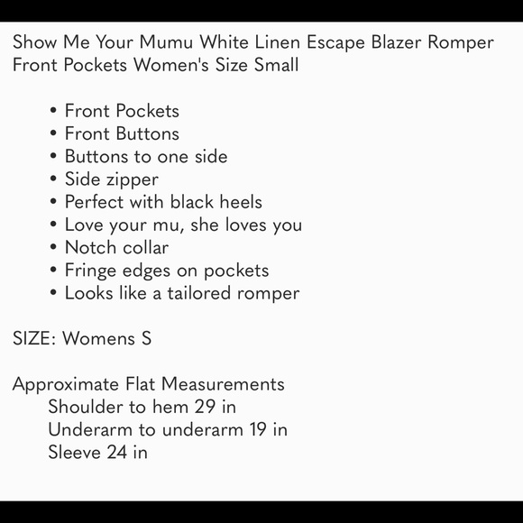 Show Me Your Mumu Escape Blazer Romper - Picture 9 of 9